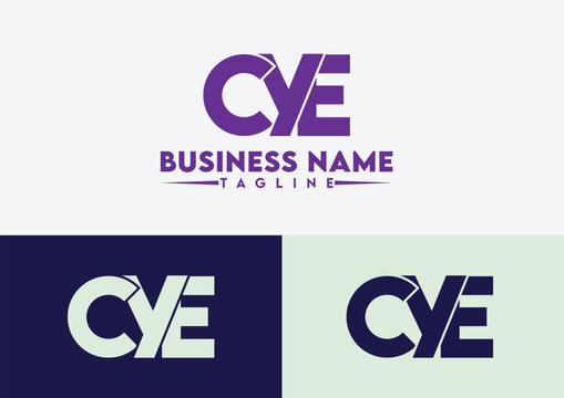 Letter CYE logo design vector template, CYE logo