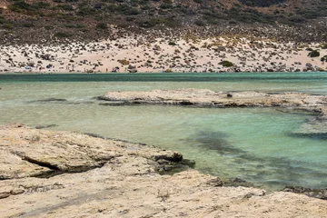 Crédence de cuisine en verre imprimé  Plage d'Elafonissi, Crète, Grèce Balos Lagoon Elafonissi beach photos in Crete by summer 2