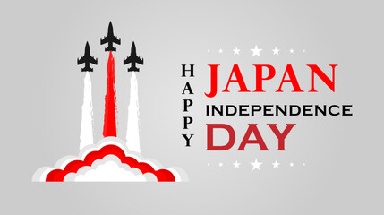 Japan independence day celebration background. Vector design.