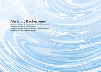 水色のマーブリング模様 © fujiwara