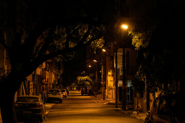Bengaluru alley in the night