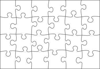 Vector sketch illustration of missing one toy puzzle - obrazy, fototapety, plakaty
