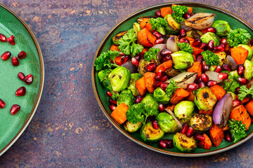 Grilled vegetable salad.