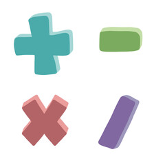 plus and minus signs