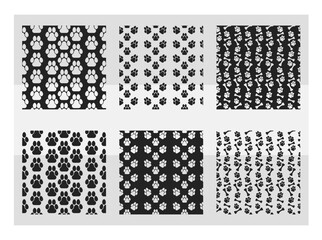 Paw Seamless Pattern, Dog Paw Pattern, Dog Paw Svg, Seamless Pattern Svg, Pattern, Background, Seamless Vector Illustration , Pattern Vector