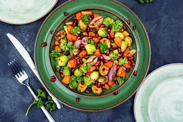 Grilled vegetable salad.