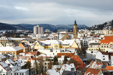 Stadtzentrum von Albstadt-Ebingen im Zollernalbkreis (Schwäbische Alb)