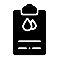 blood analysis glyph icon