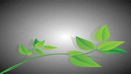 green leaves background vector
