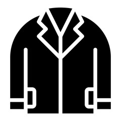 lab coat glyph icon