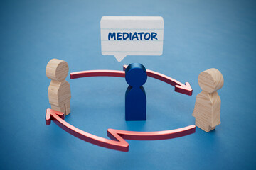 Divorce mediation concept - obrazy, fototapety, plakaty