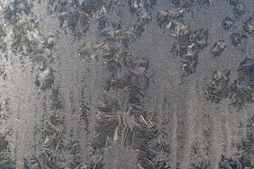 Frosty patterned glass with an abstract ice structure allows you to apply or add a frost effect