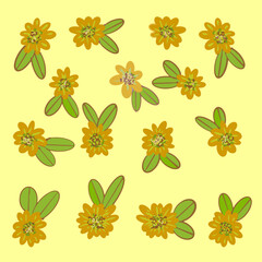 Stylized pattern flower as a background