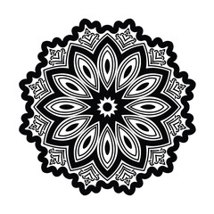 Simple Mandala Vector Illustration Design