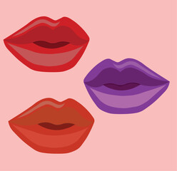 illustration of lips