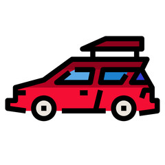Van filled outline icon