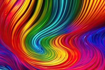 High-Resolution Image of a Colorful Abstract Fluid Paint Background, Perfect for Adding a Touch of Dynamic Energy to any Design or Wallpaper, Ideal for Adding a Pop of Color and Movement