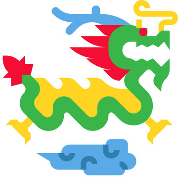 dragon flat icon