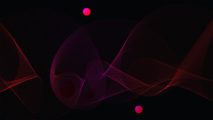 abstract fractal background with circles