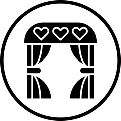 wedding arch icon style