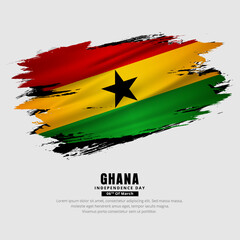 Celebration Ghana Independence Day design. 06th march Ghana Independence Day