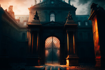 The Louvre Museum, home to countless works of art and historical treasures
