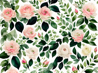 pattern with rozes
