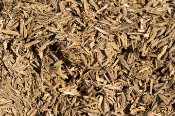 husk background for fertilizing to plant trees.