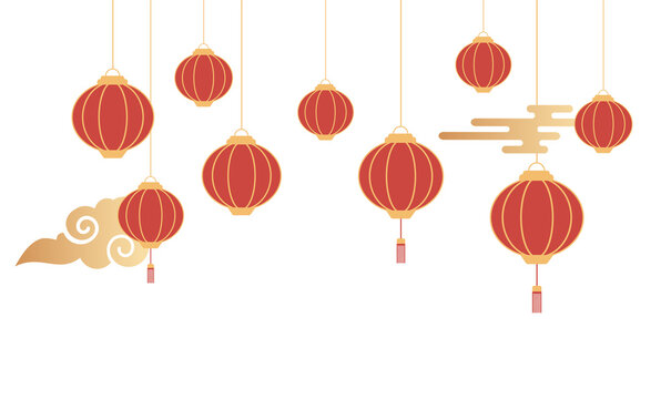 Chinese new year style traditional lantern