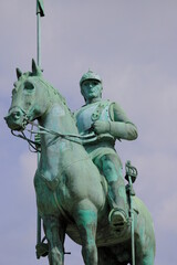Köln Reiterdenkmal am Kennedy-Ufer in Deutz