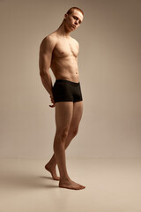 Fototapeta na wymiar Concept of men's health and beauty, body and skin care, fitness. Body art