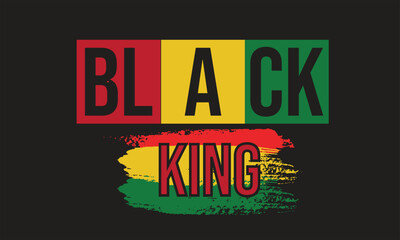 Black King T-Shirt Design3