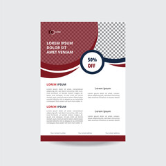 Fototapeta na wymiar Corporate business flyer template design