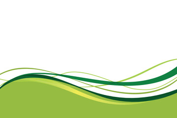 Modern green lines flowing style background