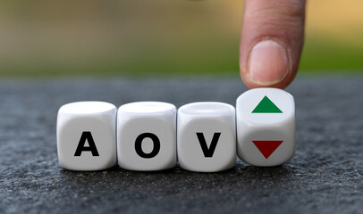 Symbol for increasing the Average Order Value (AOV).