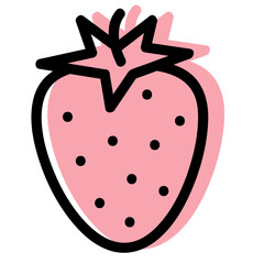 vegetables and fruits color icon collection