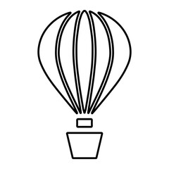 balloon icon on white background, vector illustration.