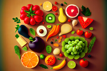 Delicious Healthy food background