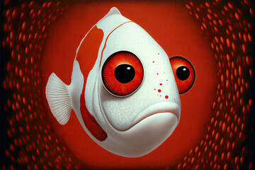 Nemo fish, - AI Generative - obrazy, fototapety, plakaty