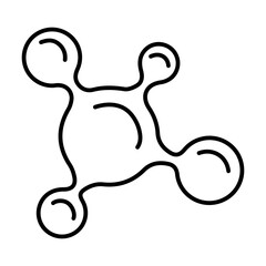 Fototapeta premium bio tech icon on white background, vector illustration.