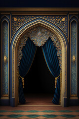 Interior portal Created with generative AI tools