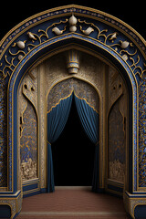 Interior portal Created with generative AI tools