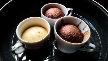 cup cakes on cups