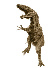 giganotosaurus is a zombie in fighting pose © DM7