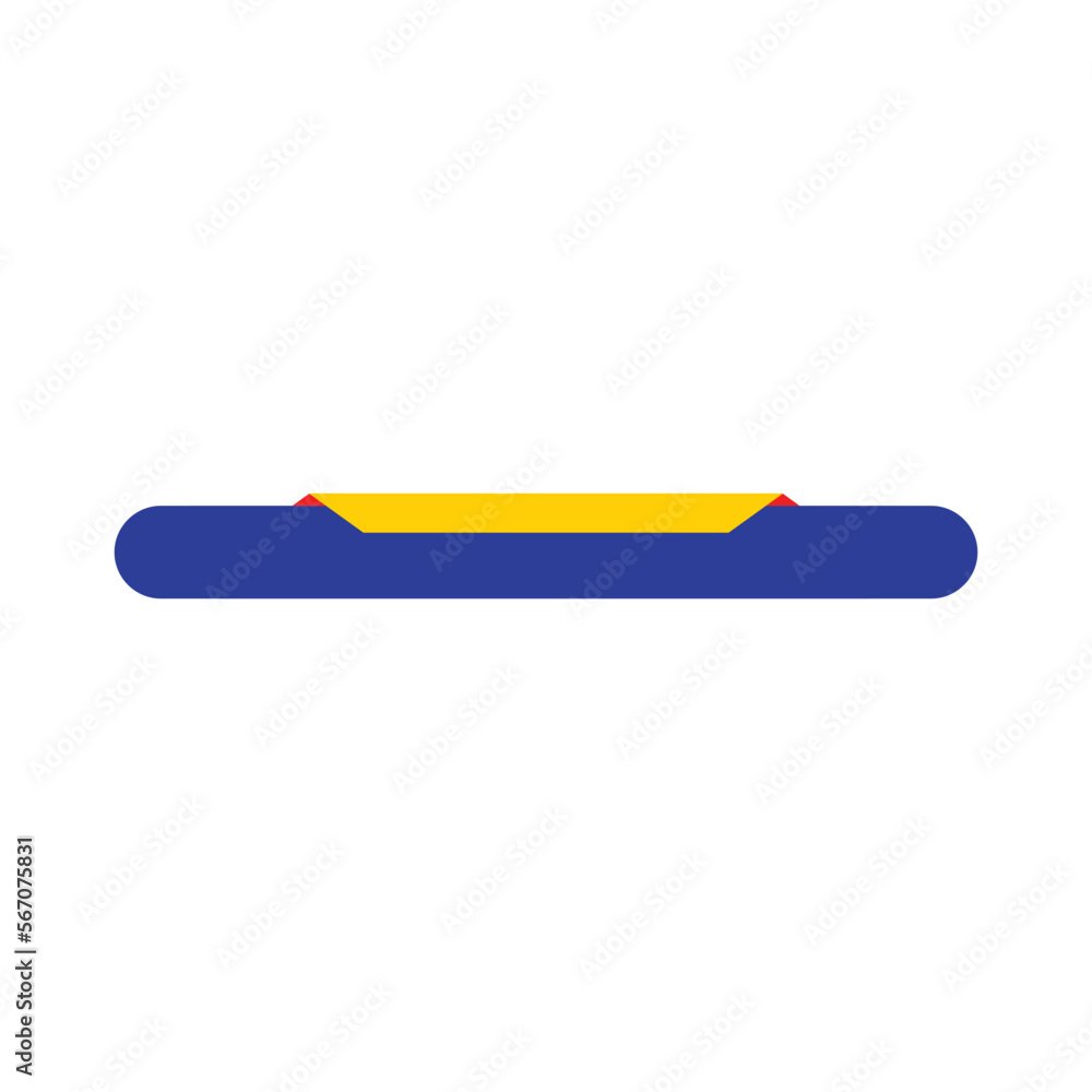 Wall mural modern footer shape
