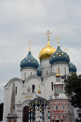 Fototapeta na wymiar Architecture of Trinity Sergius Lavra, Sergiev Posad, Moscow region, Russia. Popular landmark.
