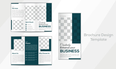 Corporate brochure design template for business. 