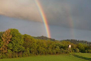 Regenbogen über der Eifel