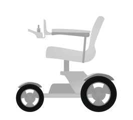 Electric wheel chair. vector illustration