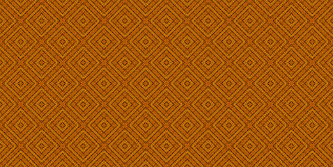 Fototapeta premium Checked African pattern. Colored and seamless background. Orange color. High definition (HD format). Illustration